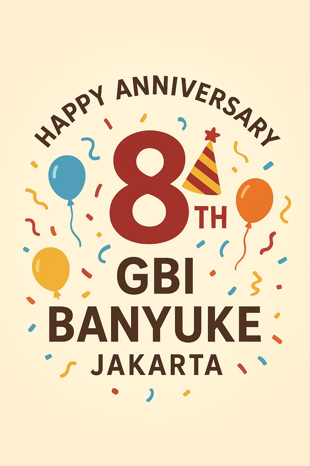 HUT GBI Banyuke Jakarta ke-8: Bersama Tuhan Yesus Kita Bertumbuh dan Berbuah